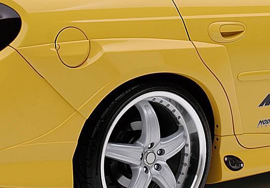 2000-2004 Dodge Neon POLYURETHANE Black Fender Flares-1