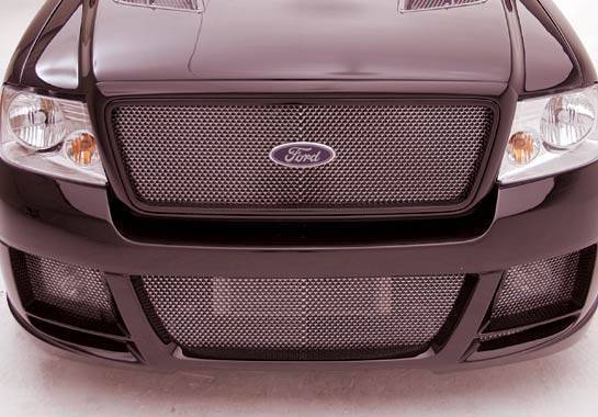 2004-2008 Ford F150 POLYURETHANE Black Front Bumper-1