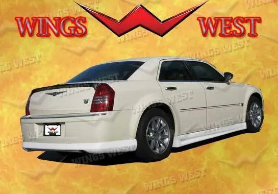 2005-2010 Chrysler 300 300C POLYURETHANE Black Side Skirts-1