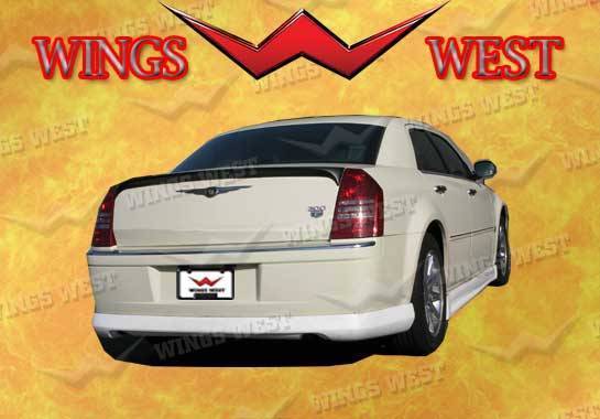 2005-2010 Chrysler 300C POLYURETHANE Black Rear Lip-1