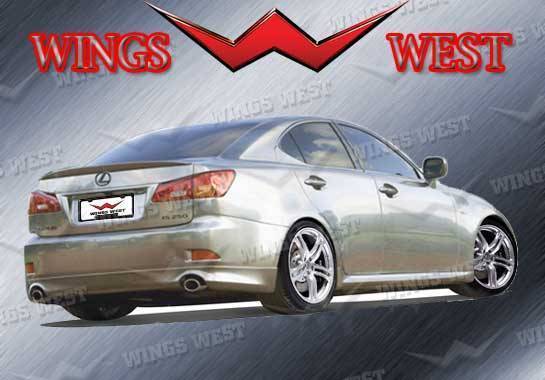 2006-2013 Lexus IS250 IS350 POLYURETHANE Black Rear Lip-1
