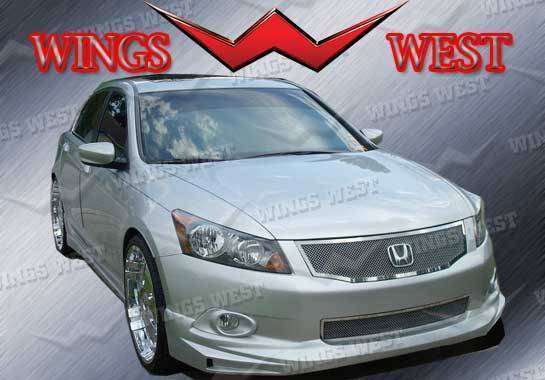 2008-2010 Honda Accord 4 doors POLYURETHANE Black Front Bumper-1
