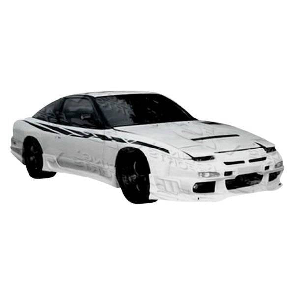 1989-1994 Nissan 240SX Hatchback 2 doors BALLISTIX Style FRP Primer Front Bumper-1