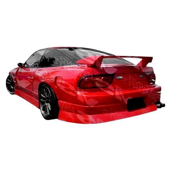 1989-1994 Nissan 240SX 2 doors V Spec 4 Style FRP Primer Rear Bumper-1