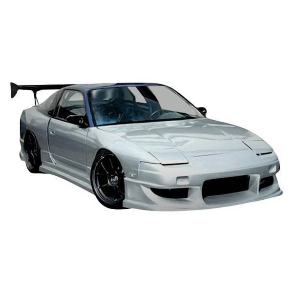 1989-1994 Nissan 240SX Hatchback 2 doors Werk 9 Style FRP Primer Front Bumper-1