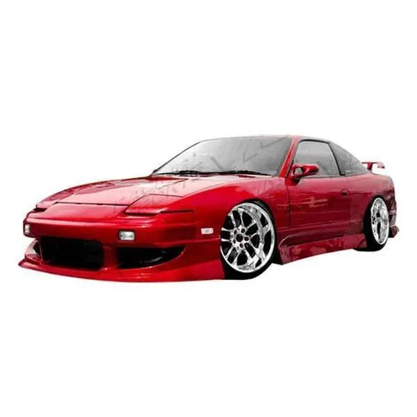 1989-1994 Nissan 240SX Hatchback 2 doors Werk 9 Style FRP Primer Side Skirts-1