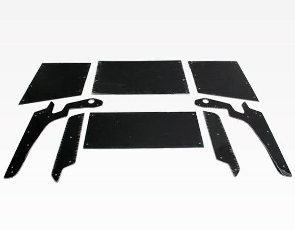 1989-1994 Nissan 240SX Hatchback Quad Six 2 Style FRP Primer Full Kit-6