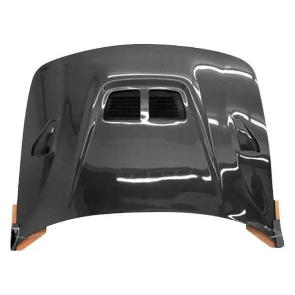1990-1993 Acura Integra 2 doors 4 doors EVO Style Carbon Fiber Black Hood-1
