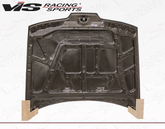 1990-1993 Acura Integra 2 doors 4 doors JS Style Carbon Fiber Black Hood-4