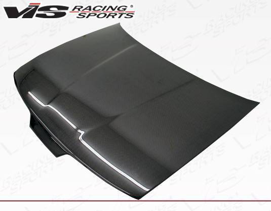 1990-1993 Acura Integra 2 doors 4 doors OEM Style Carbon Fiber Black Hood-2