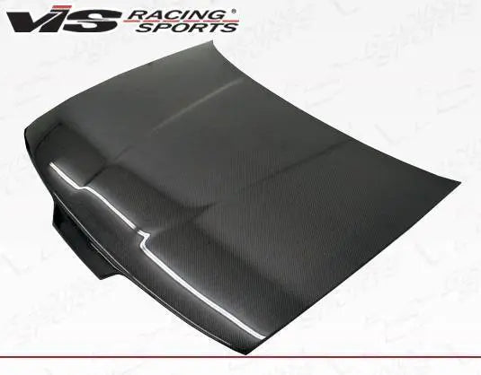 1990-1993 Acura Integra 2 doors 4 doors OEM Style Carbon Fiber Black Hood-2
