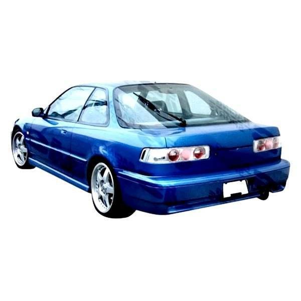 1990-1991 Acura Integra 2 doors 4 doors TECHNO R Style FRP Primer Rear Lip-1