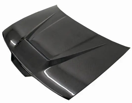1990-1993 Acura Integra 2 doors 4 doors INVADER Style Carbon Fiber Black Hood-2