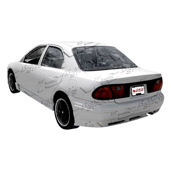 1990-1994 Mazda Protege 4 doors TECHNO R Style FRP Primer Rear Bumper-1