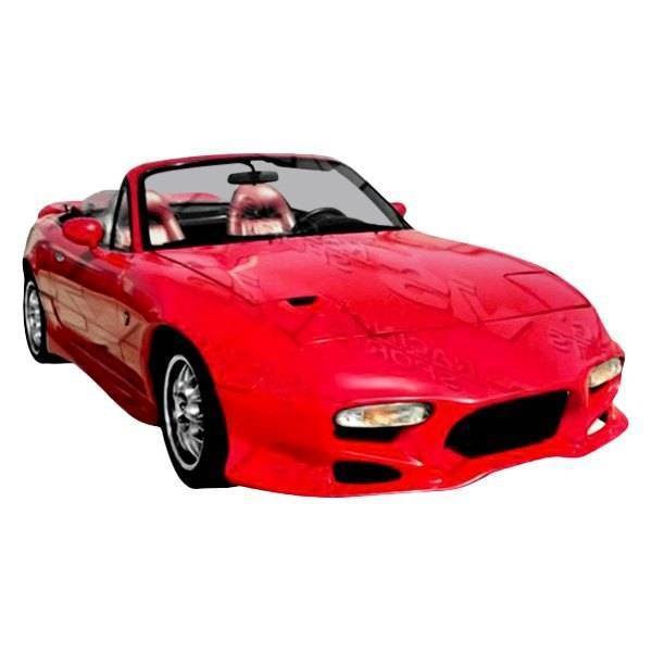 1990-1998 Mazda Miata 2 doors INVADER Style FRP Primer Front Bumper-1