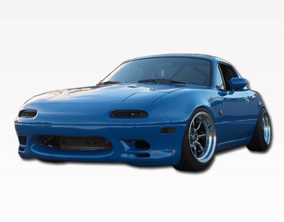 1990-1998 Mazda Miata 2 doors Racer Design Style FRP Primer Front Bumper-1