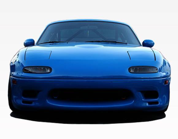 1990-1998 Mazda Miata 2 doors Racer Design Style FRP Primer Front Bumper-3