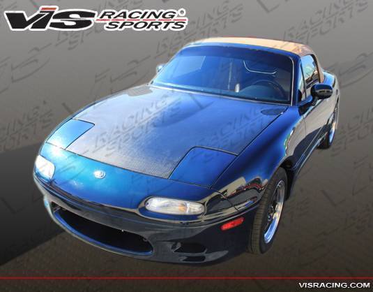 1990-1998 Mazda Miata 2 doors Racer Design Style FRP Primer Front Bumper-5