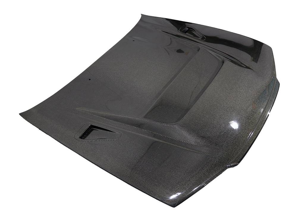 1990-1994 Nissan Skyline R32 GTR DV Style Carbon Fiber Black Hood-2