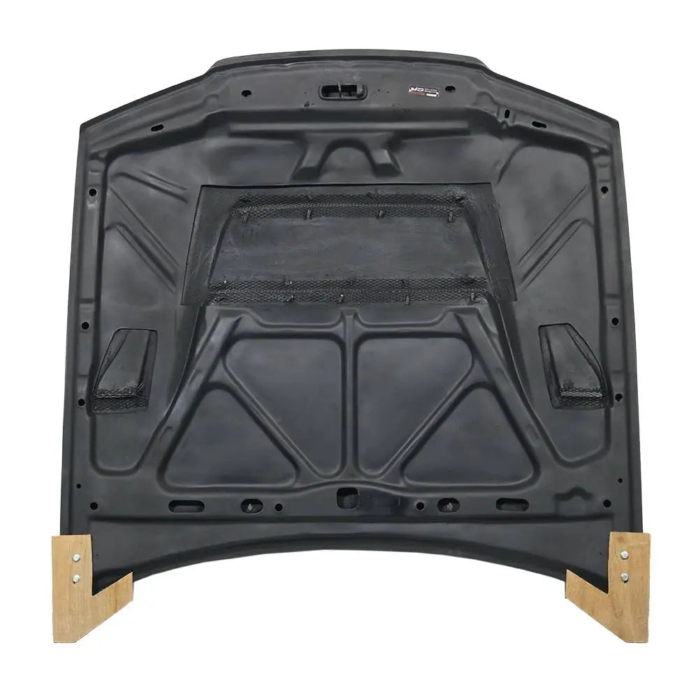 1990-1994 Nissan Skyline R32 GTR DV Style Carbon Fiber Black Hood-5