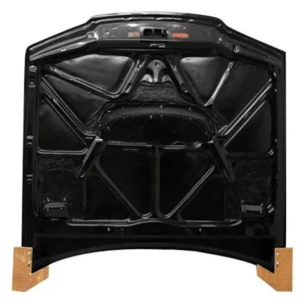1990-1994 Nissan Skyline R32 GTR 2 doors JS Style Carbon Fiber Black Hood-2