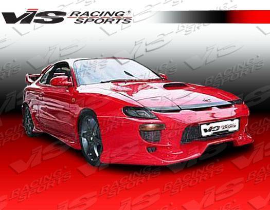 1990-1993 Toyota Celica Hatchback 2 doors INVADER Style FRP Primer Front Bumper-3