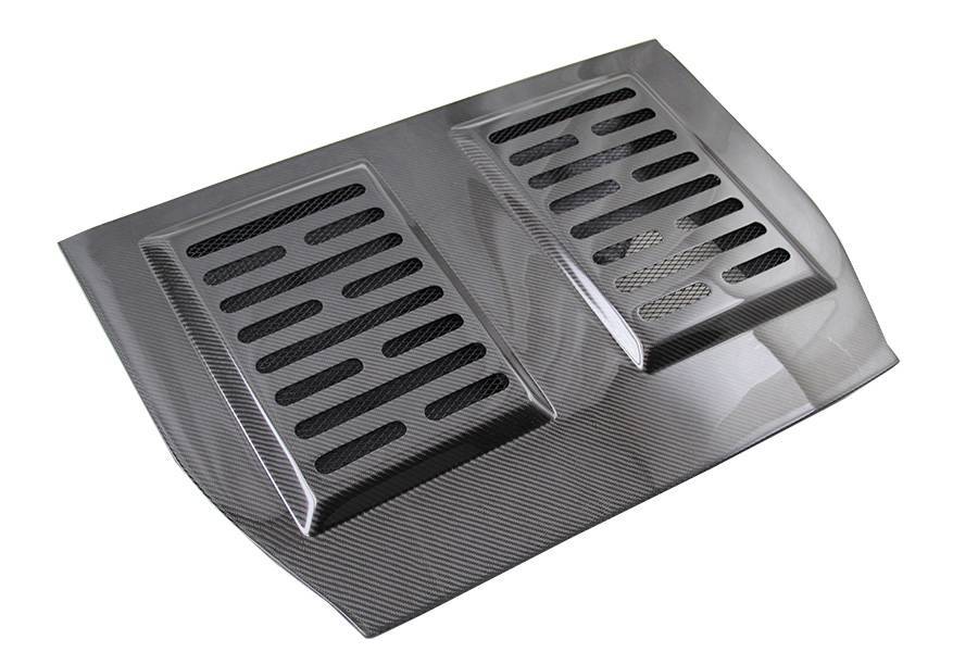 1990-1995 Toyota MR2 2 doors TECHNO R Style Carbon Fiber Black Engine Lid-1