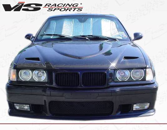 1992-1998 BMW 3 SERIES E36 2 doors Euro R Style Carbon Fiber Black Hood-3