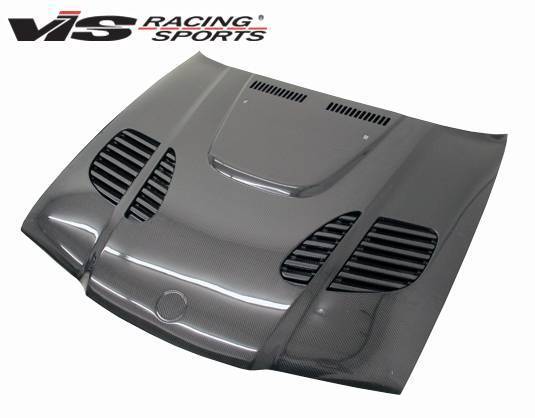 1992-1998 BMW 3 SERIES E36 2 doors GTR Style Carbon Fiber Black Hood-2