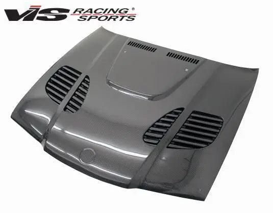 1992-1998 BMW 3 SERIES E36 2 doors GTR Style Carbon Fiber Black Hood-2