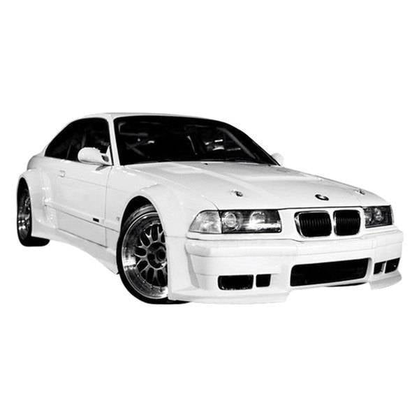 1992-1998 BMW 3 SERIES E36 2 doors GT Widebody Style FRP Primer Front Bumper-1