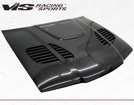 1992-1998 BMW 3 SERIES E36 4 doors GTR Style Carbon Fiber Black Hood-2