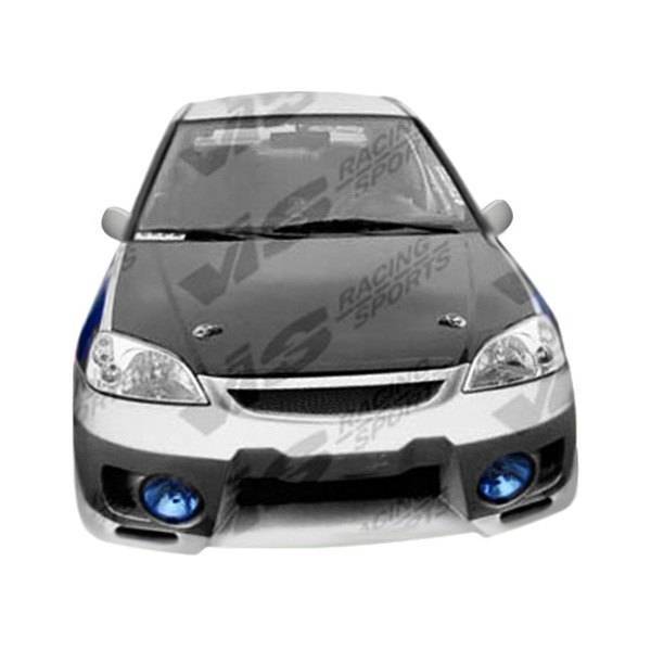 1992-1995 Honda Civic Hatchback 2 doors EVO 5 Style FRP Primer Front Bumper-1