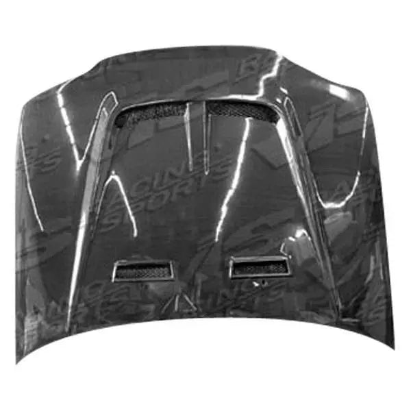 1992-1995 Honda Civic 2 doors Monster 2 Style Carbon Fiber Black Hood-1