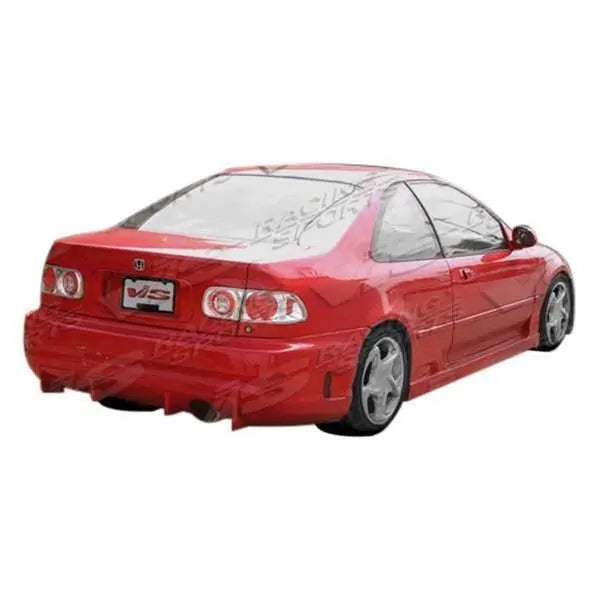1992-1995 Honda Civic 2 doors TSC Style FRP Primer Side Skirts-1