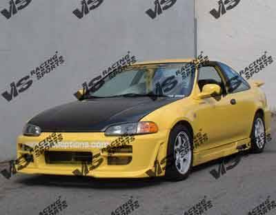 1992-1995 Honda Civic 2 doors Z1 BOXER Style FRP Primer Full Kit-3