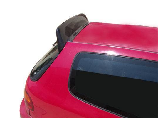 1992-1995 Honda Civic Hatchback Carbon Fiber Black Spoiler-1