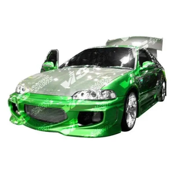 1992-1995 Honda Civic Hatchback GT BOMBER Style FRP Primer Side Skirts-1