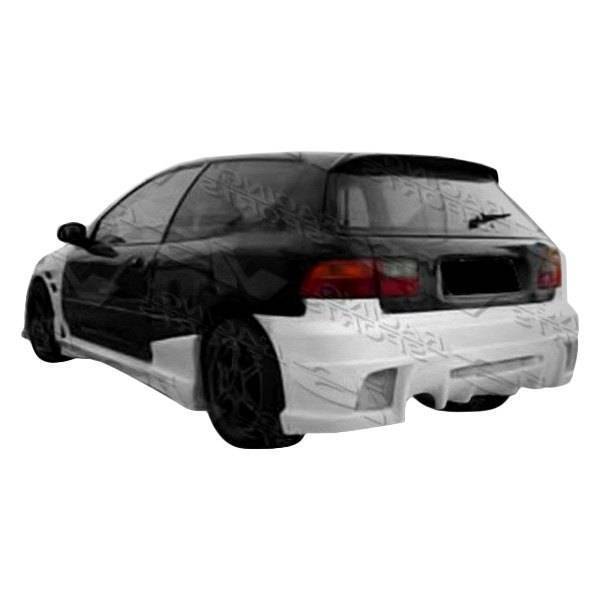 1992-1995 Honda Civic Hatchback J Speed Style FRP Primer Rear Bumper-1