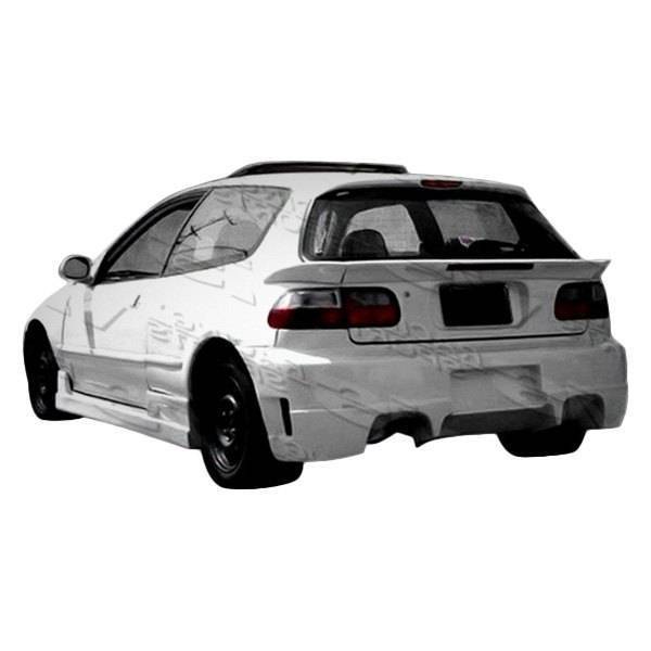 1992-1995 Honda Civic Hatchback QUEST Style FRP Primer Rear Bumper-1