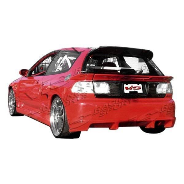 1992-1995 Honda Civic Hatchback STALKER Style FRP Primer Rear Bumper-1