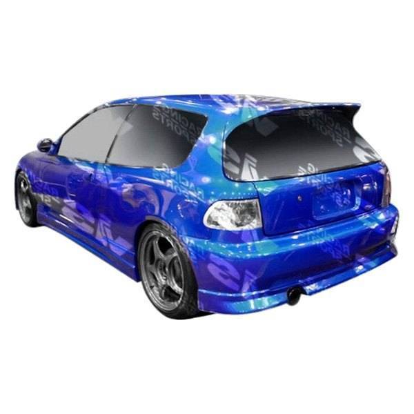 1992-1995 Honda Civic Hatchback FRP Primer Rear Bumper-1