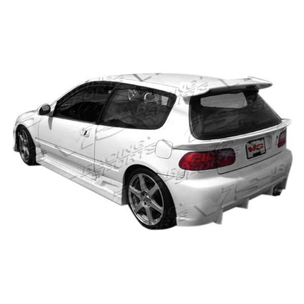 1992-1995 Honda Civic Hatchback TSC Style FRP Primer Rear Bumper-1