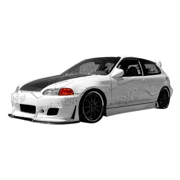 1992-1995 Honda Civic Hatchback TSC 3 Style FRP Primer Side Skirts-1