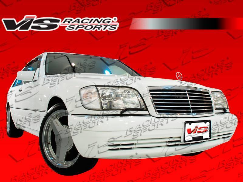 1992-1999 Mercedes S Class W140 4 doors LASER Style FRP Primer Front Bumper-1