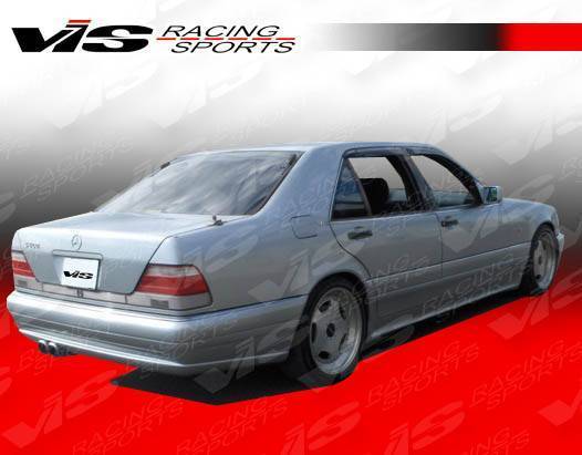 1992-1999 Mercedes S Class W140 4 doors LASER Style FRP Primer Rear Bumper-3