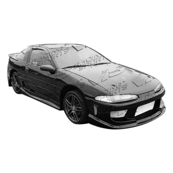 1992-1994 Mitsubishi Eclipse 2 doors INVADER Style Carbon Fiber Black Hood-1