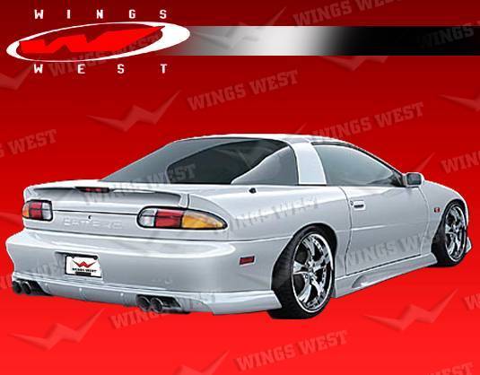 1993-2002 Chevrolet Camaro 2 doors POLYURETHANE Black Rear Lip-1