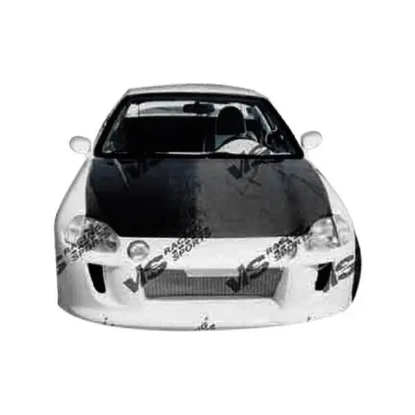 1993-1997 Honda Del Sol 2 doors OEM Style Carbon Fiber Black Hood-1