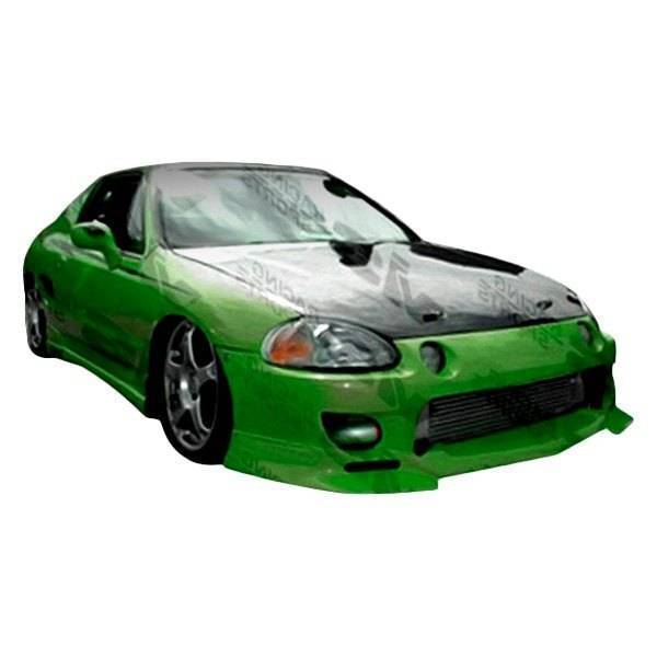 1993-1996 Honda Del Sol 2 doors Strada F1 Style FRP Primer Front Bumper-1